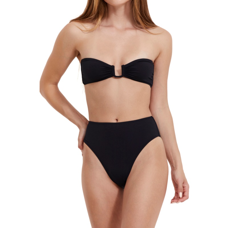 Flirtt Solid Bandeau Bikini Top