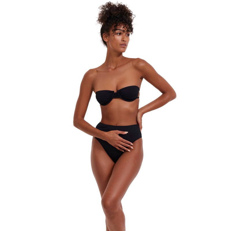Flirtt Solid Underwire Back Strap Bikini Top