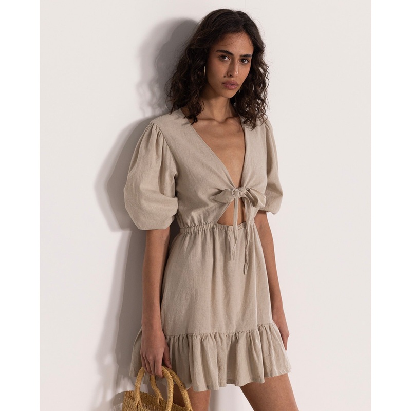 Gottex Beach Life Front Tie V-Neck Cover Up Dress