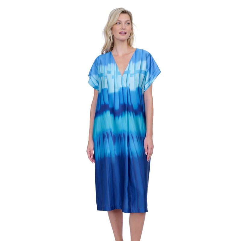 Gottex Golden Hour V Neck Long Tunic Cover Up