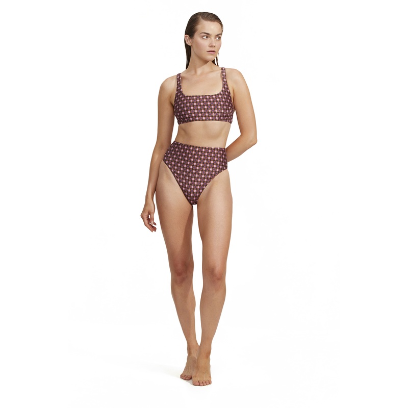 Luma Vintage Charm Square Neck Bikini Top
