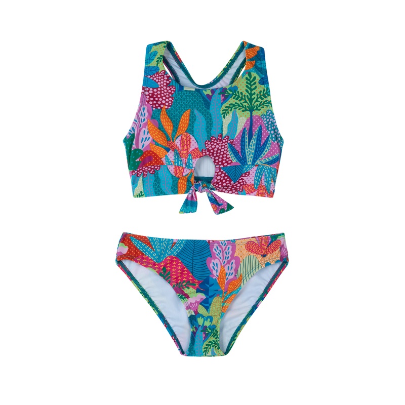 Ocean Blooms Racerback Swim Set