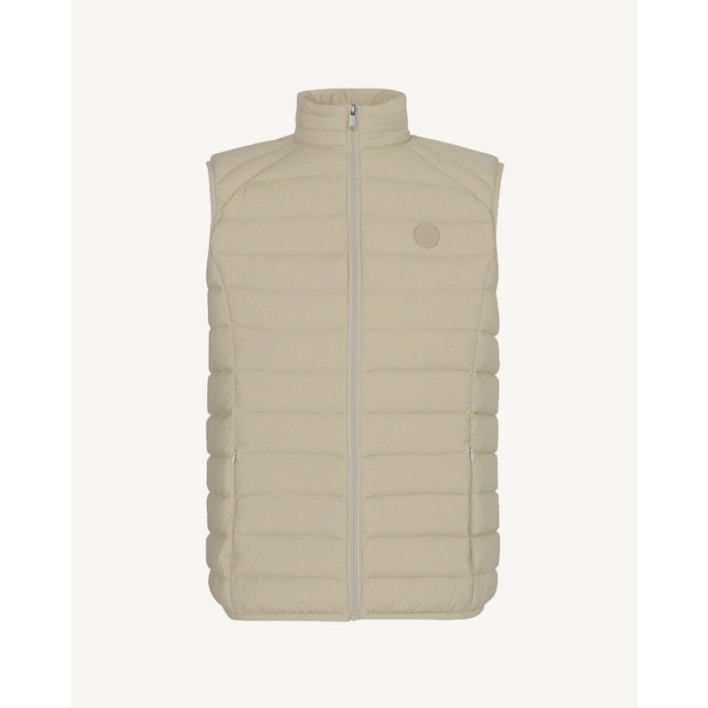 Doudoune sans manches stretch Beige Arafo