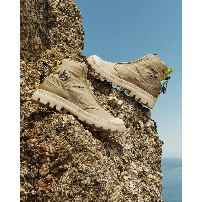 Chaussures montantes Beige Samena Travel Lite  x PALLADIUM