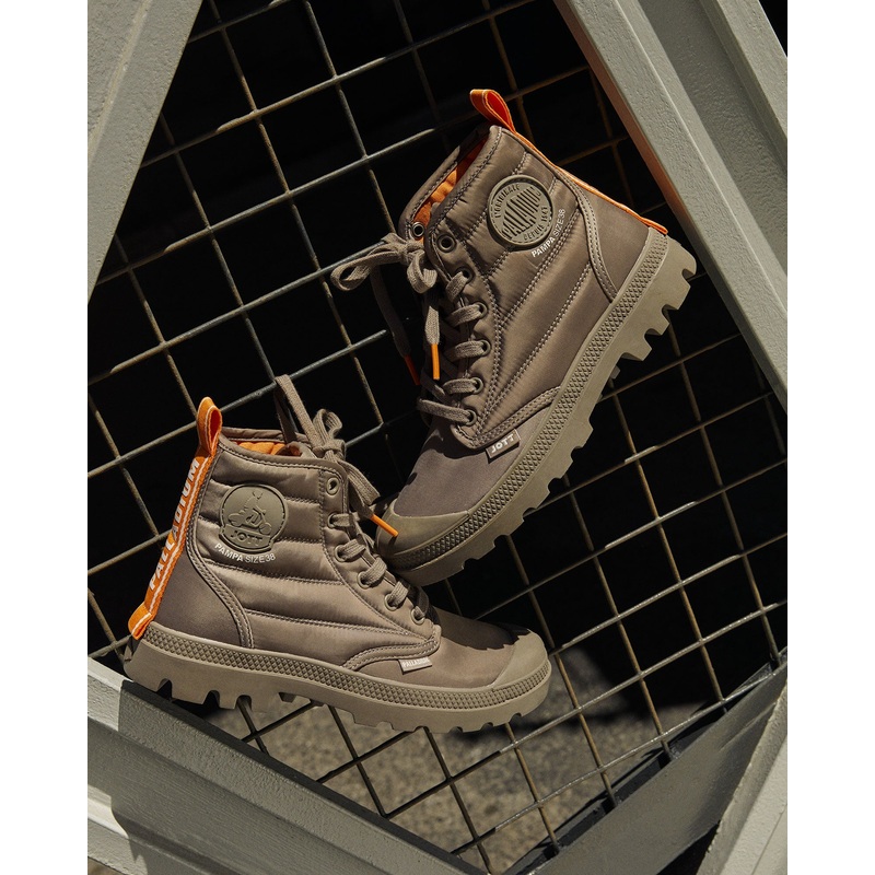 Chaussures montantes Taupe Rhona Pampa Hi Dare  x PALLADIUM