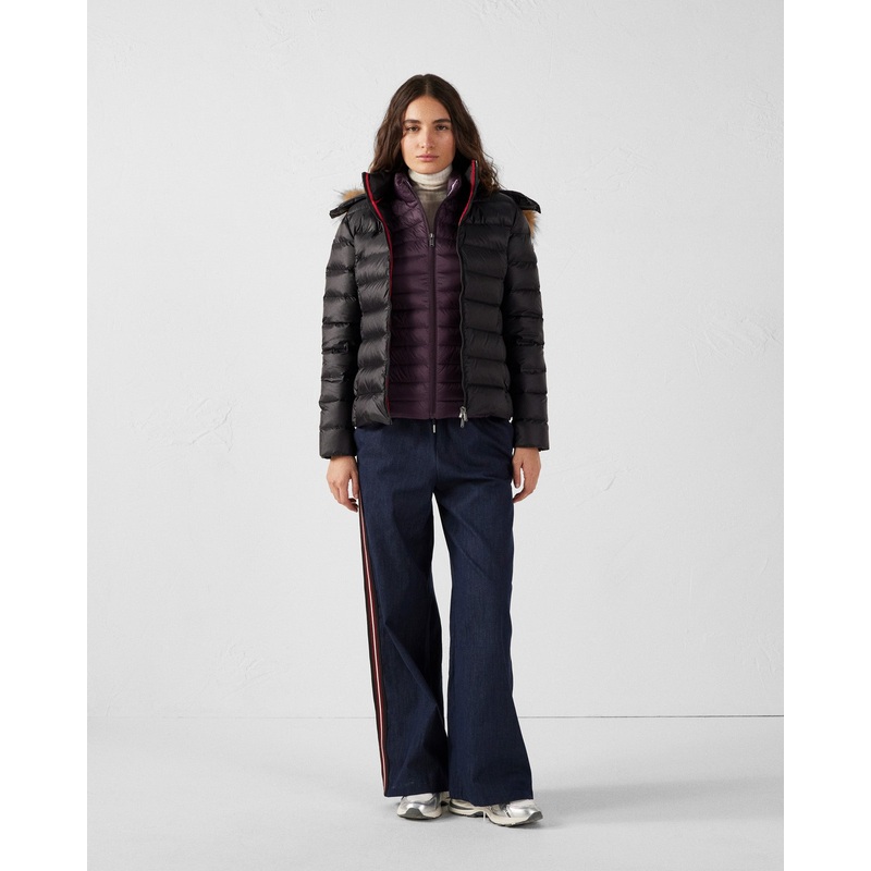 Doudoune  capuche Grand Froid Noir Luxe