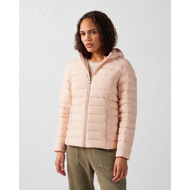 Doudoune  capuche stretch lgre Pche clair Salma