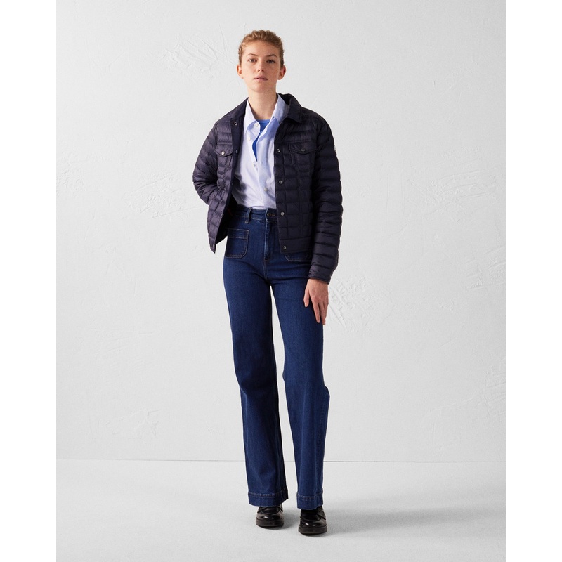 Doudoune courte esprit denim Marine Elise