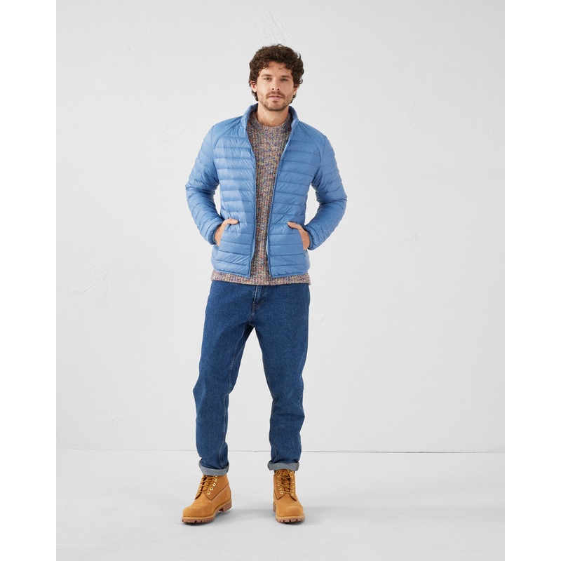 Doudoune lgre Bleu dlav Mat