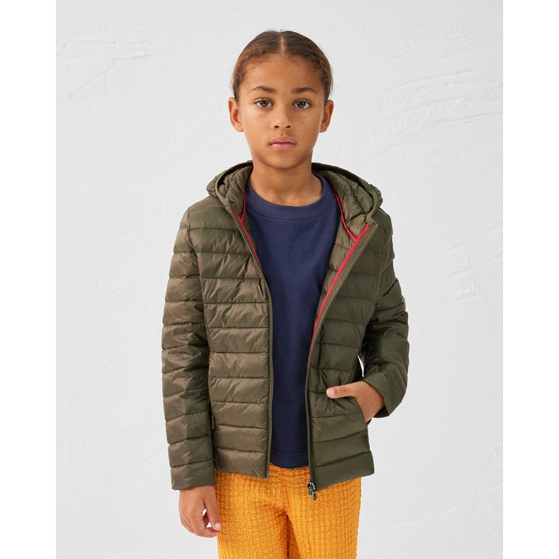 Doudoune lgre  capuche enfant Army Carla
