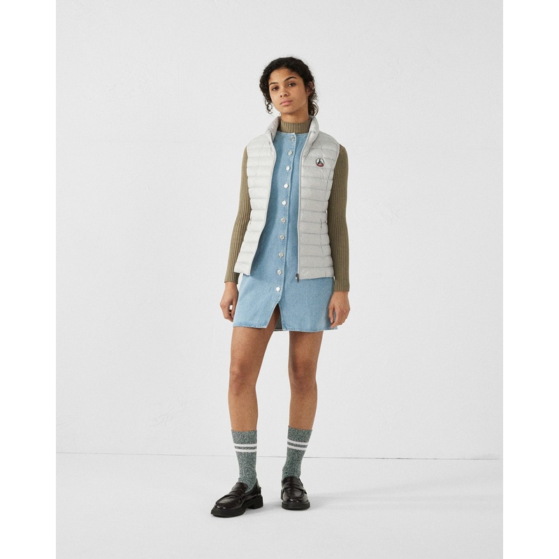 Doudoune lgre sans manches Gris glace Seda