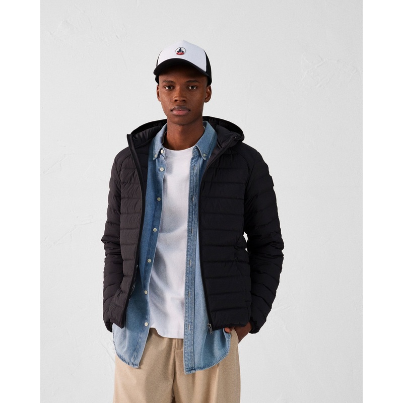 Doudoune lgre stretch  capuche Noir Frantz