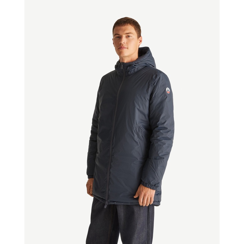 Doudoune longue rversible  capuche Marine Amsterdam 2.0