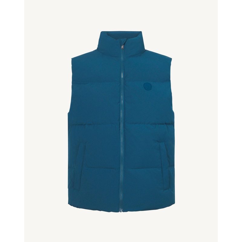 Doudoune mixte sans manches esprit 'Puffer' Bleu mtal Nagano