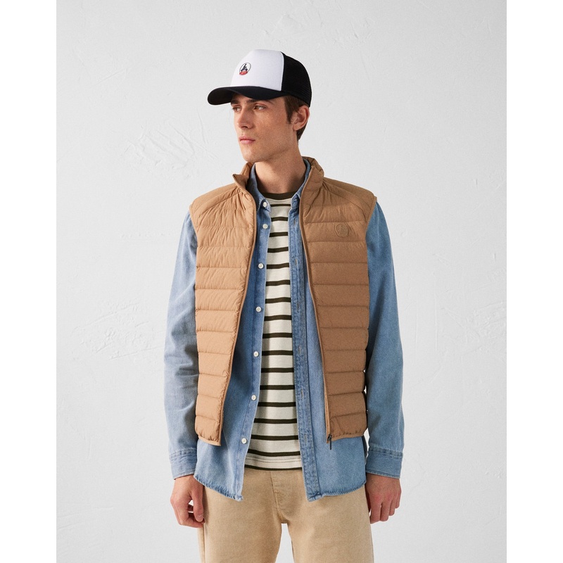 Doudoune sans manches stretch Fauve Arafo