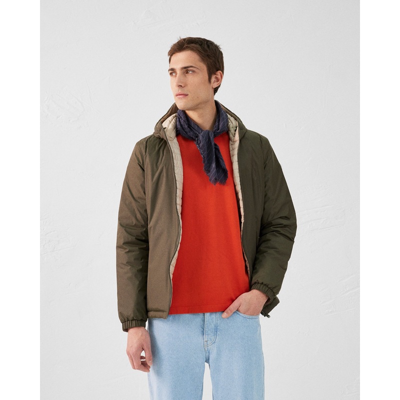 Doudoune ultralgre rversibles Army/Beige Chicago 2.0