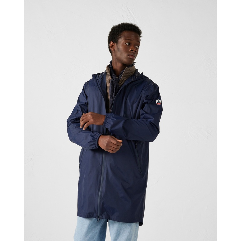 Impermable long  capuche paquetable Marine Oban