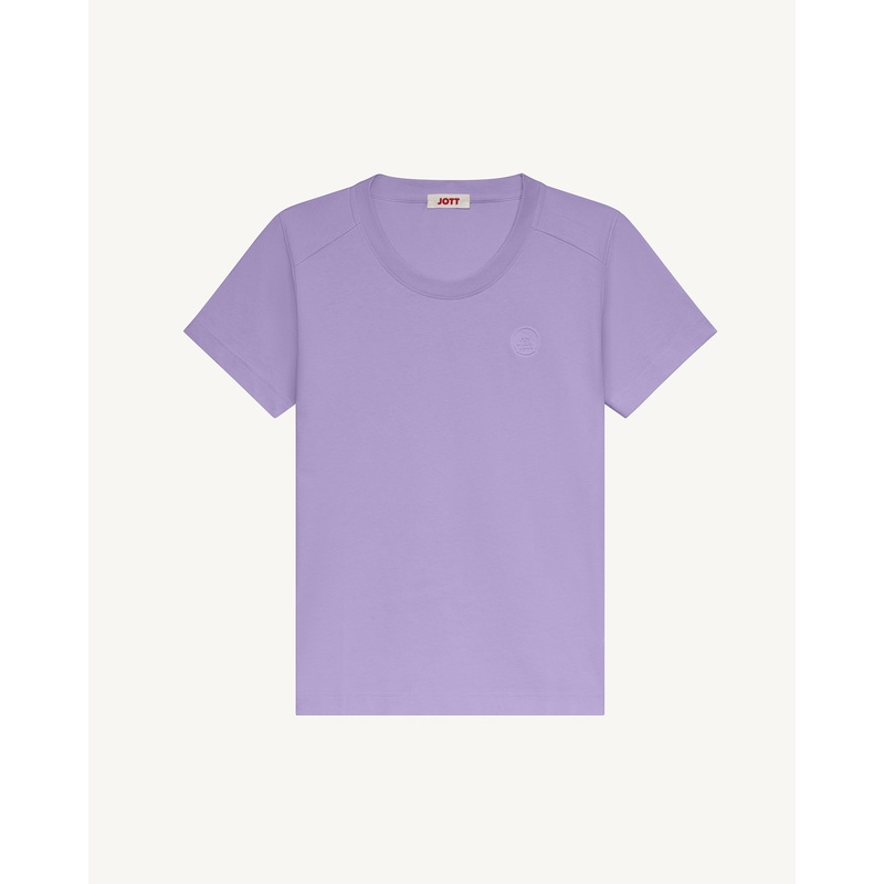 T-shirt col rond femme en coton Lavande Angel