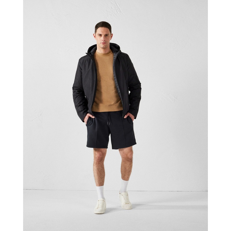 Veste ultralgre  capuche Noir Arcadi