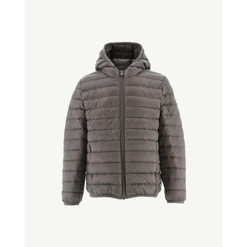 Child's lightweight hooded down jacket Taupe Hugo