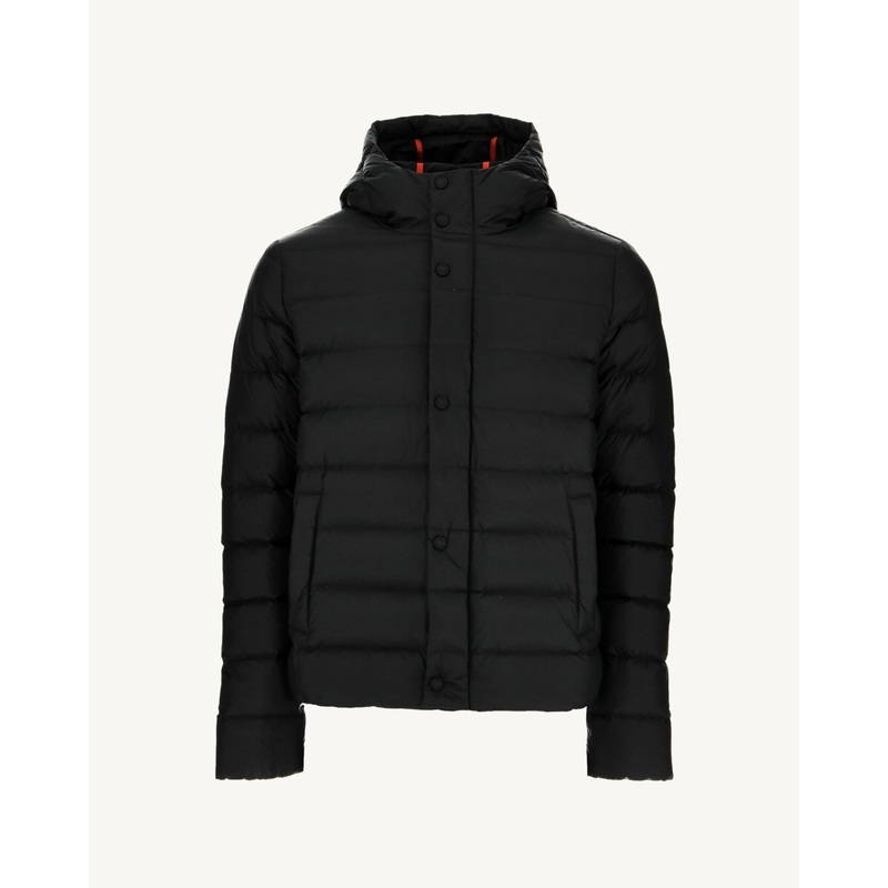 Hooded puffer jacket Black Jorge