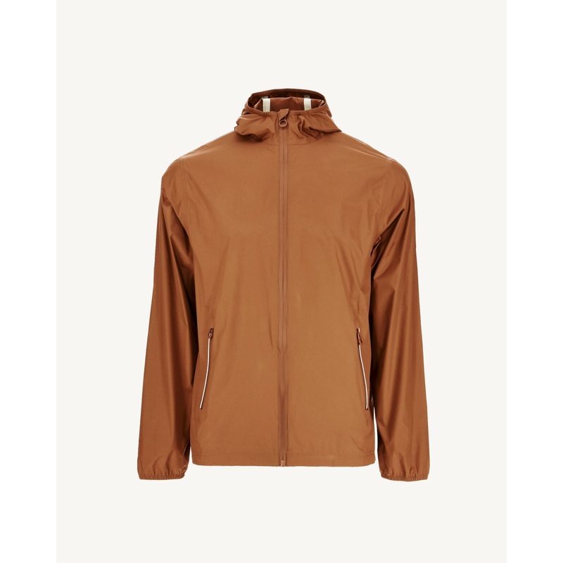 Impermable  capuche paquetable Caramel Manille
