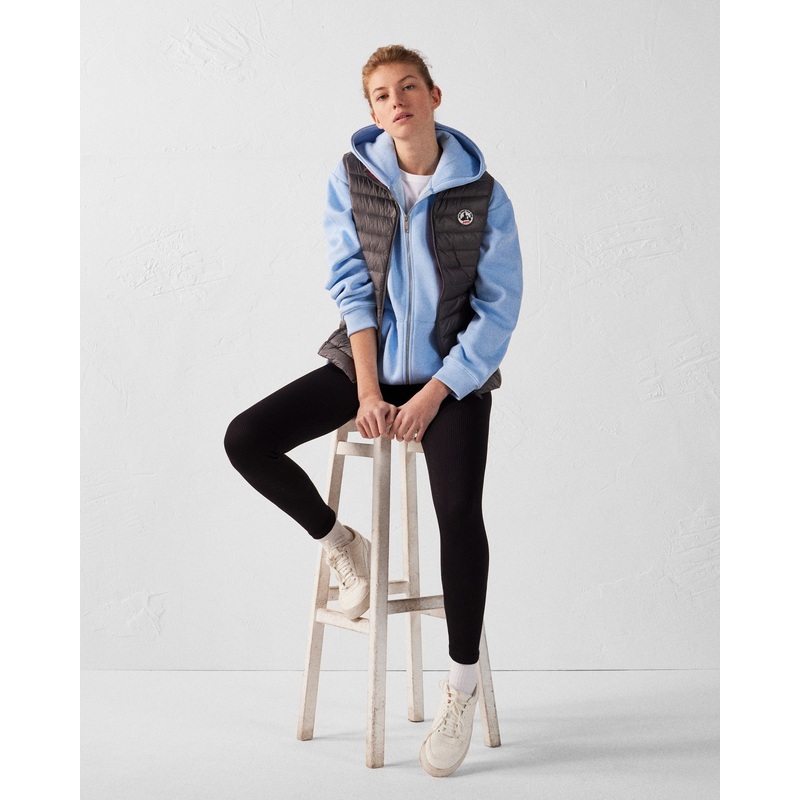 Light sleeveless down jacket Anthracite Seda
