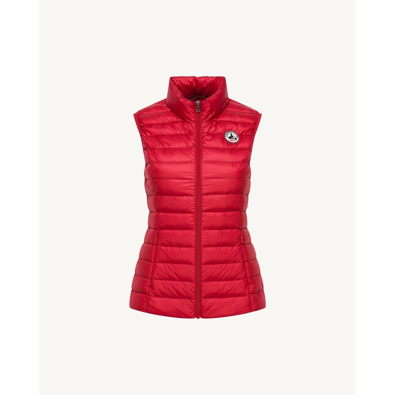 Light sleeveless padded jacket Red Seda