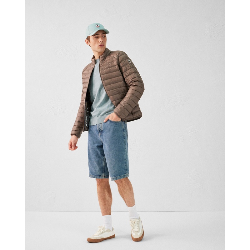 Light Taupe Mat down jacket