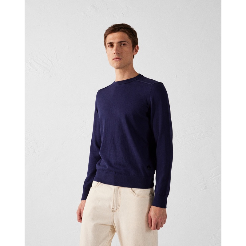Pull en mailles col rond Marine Hadrien