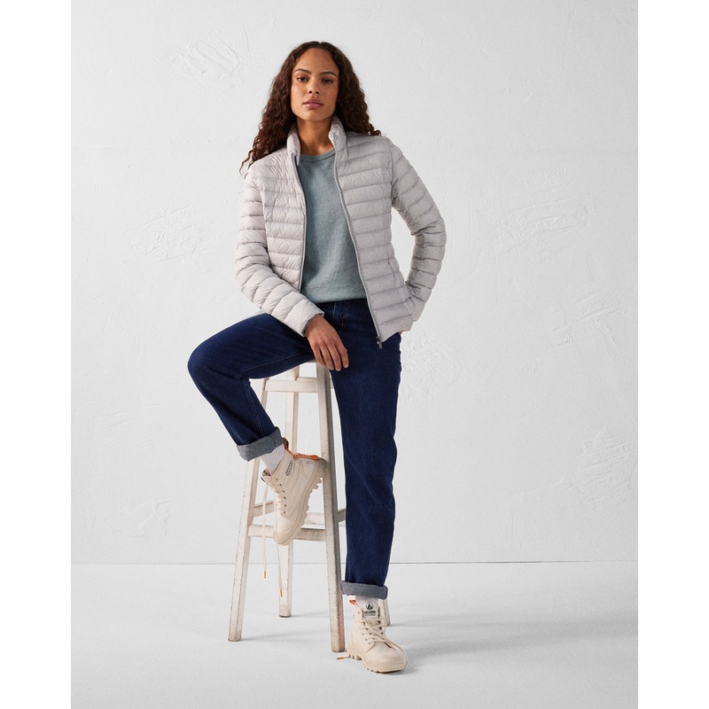 Pull en mailles col rond Vert minral Heloise