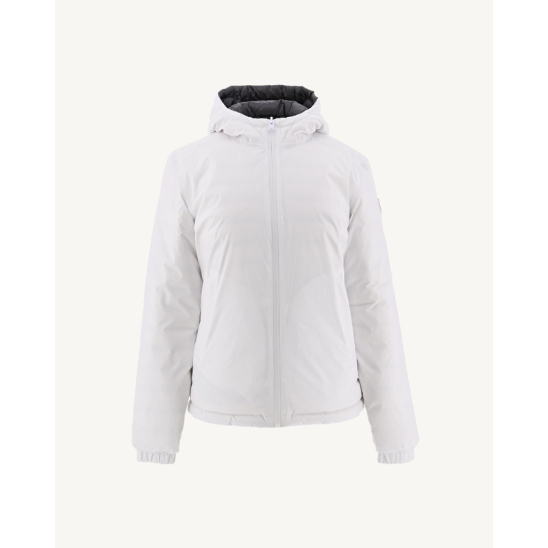 Reversible hooded down jacket White/Vienna Anthracite