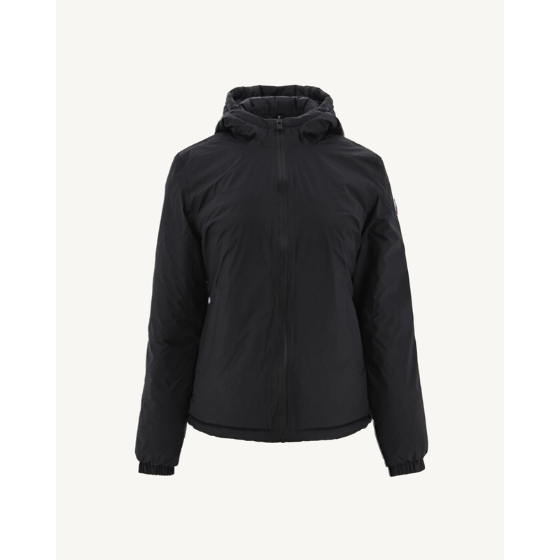 Reversible hooded puffer jacket Noir Vienne