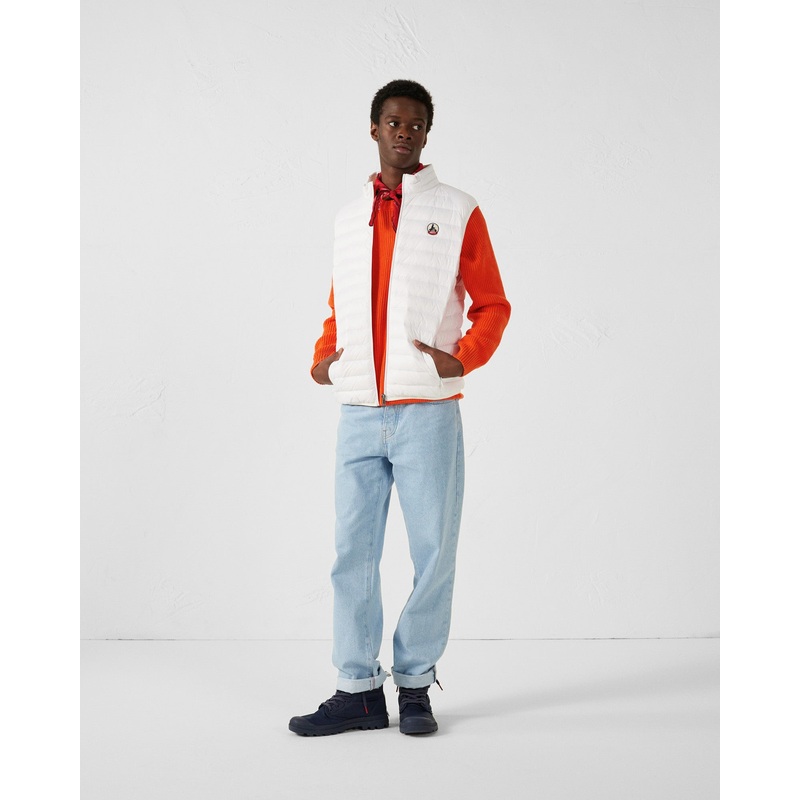 Sleeveless padded jacket White Tom