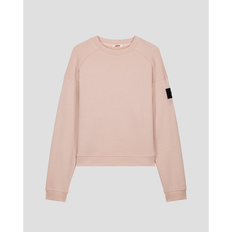 Sweat bimatire col rond Pche clair Pinako
