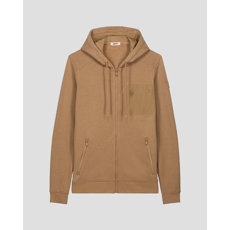 Veste zippe en coton Fauve Hector