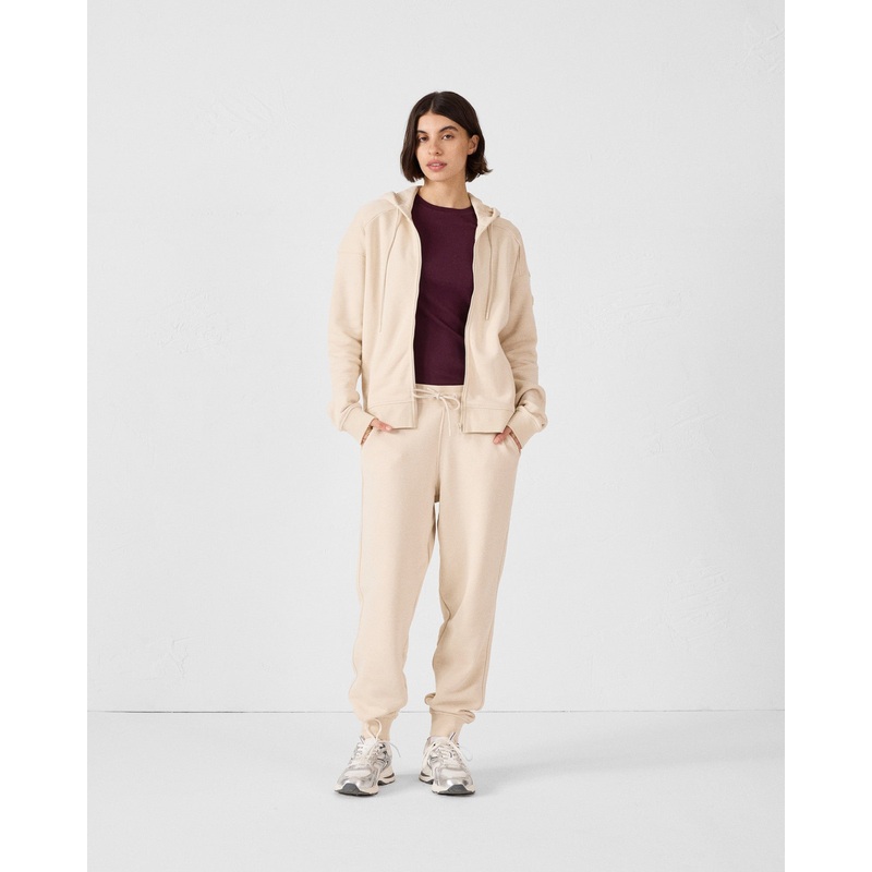 Veste zippe en molleton Sable Leda