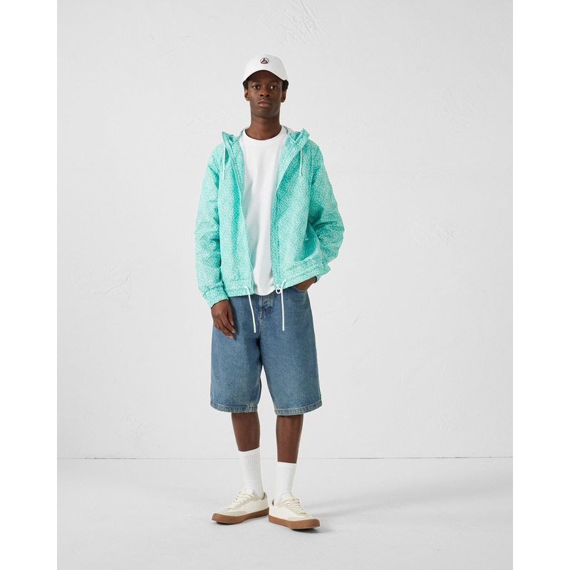Blouson coupe-vent lger  capuche Mono lagon Storm monogram