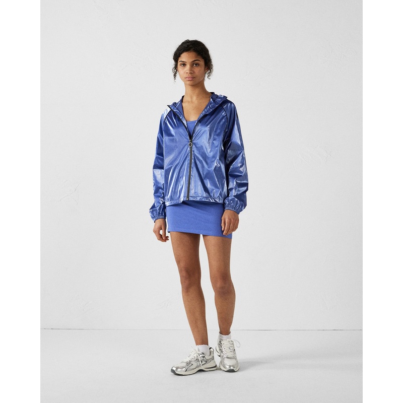 Coupe-vent mtallis Bleu mystique Izumi