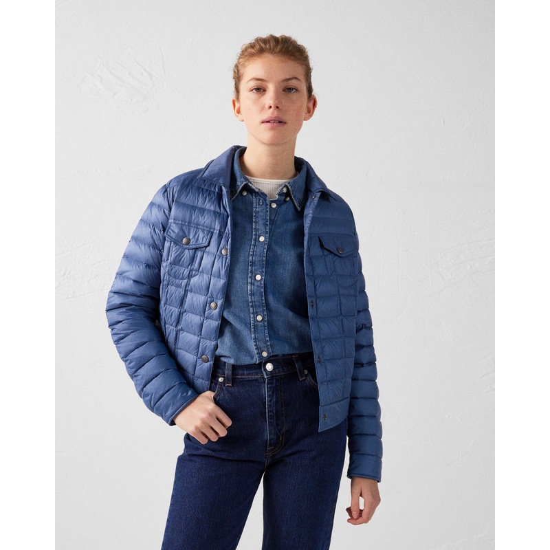 Doudoune courte esprit denim Bleu jeans Elise
