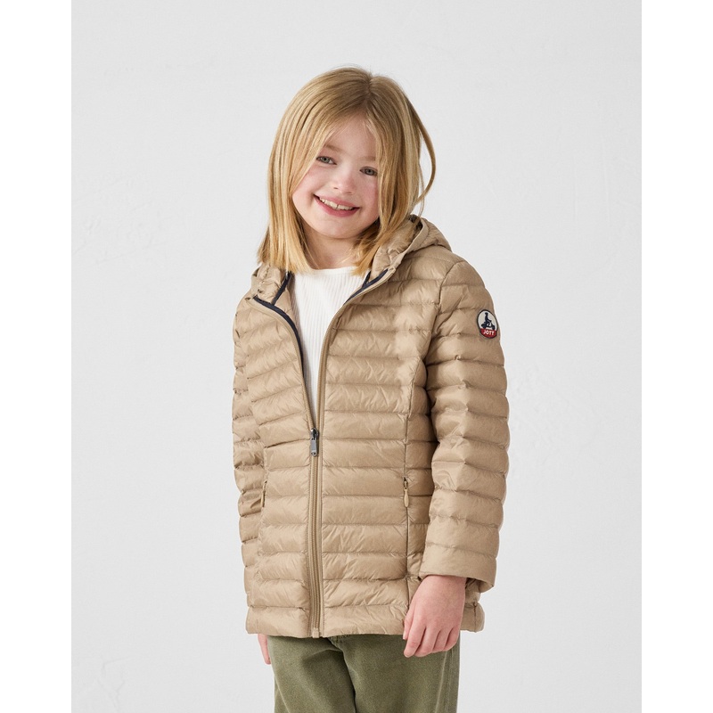 Doudoune lgre  capuche enfant Beige Carla