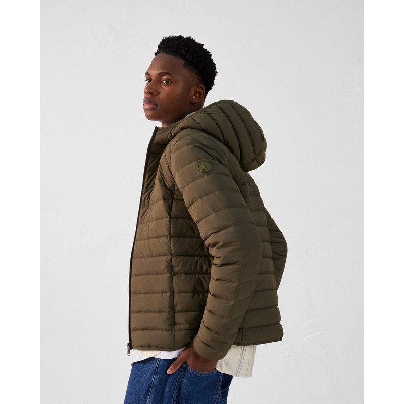 Doudoune lgre stretch  capuche Army Frantz