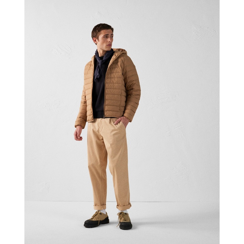 Doudoune lgre stretch  capuche Fauve Frantz