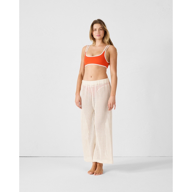 Haut de maillot de bain brassire Rouge feu Maeva top