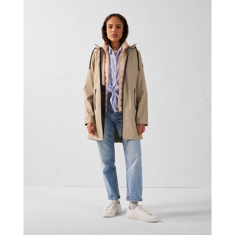 Parka mi-longue lgre Beige Erika