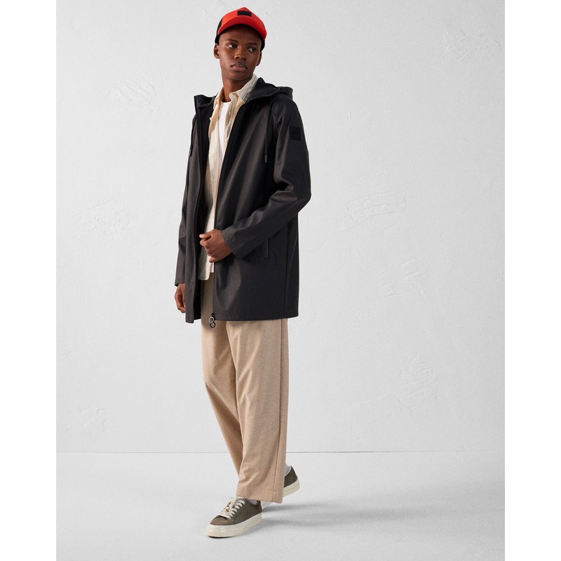 Parka mi-longue lgre Noir Chester
