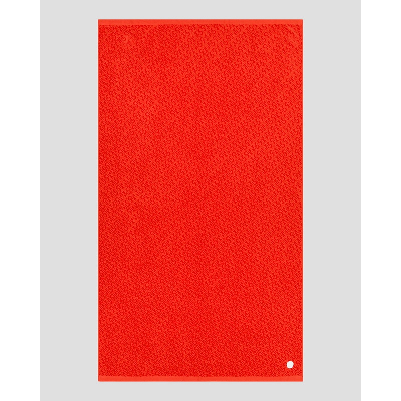 Serviette de plage en ponge Rouge feu Noam