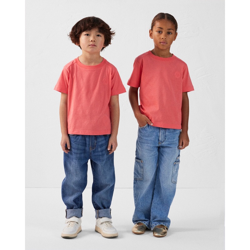 T-shirt col rond enfant en coton Corail Prado