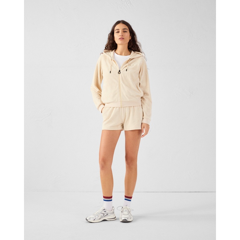 Veste zipe ponge Sable Anemone