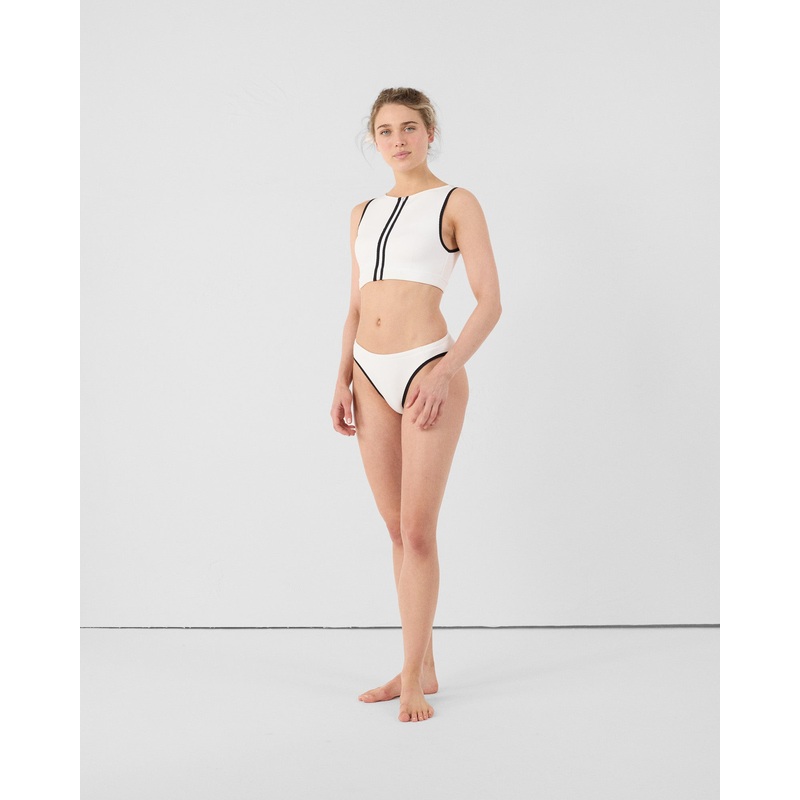 Bas de maillot de bain en noprne Blanc Jisoo bottom